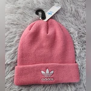 Adidas Kids Pink Beanie Hat